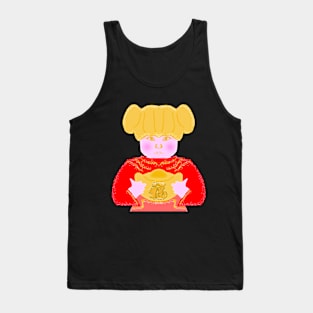 A girl wishes everyone prosperity and good health. Tank Top